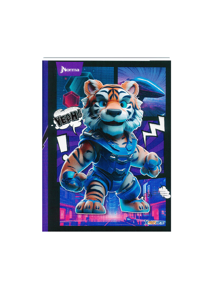 Cuaderno Cosido Pasta Dura X-Presarte 90 Hojas Cuadros Masculino 6