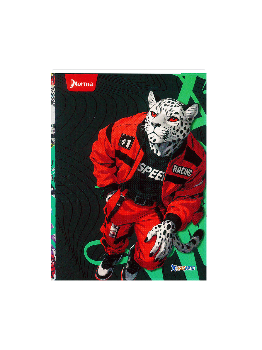 Cuaderno Cosido Pasta Dura X-Presarte 90 Hojas Cuadros Masculino 8