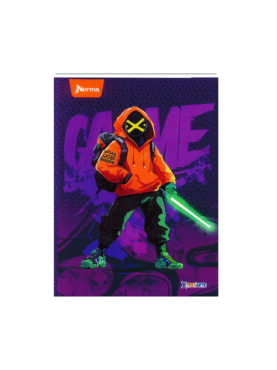 Cuaderno Cosido Pasta Dura X-Presarte 90 Hojas Cuadros Masculino 11