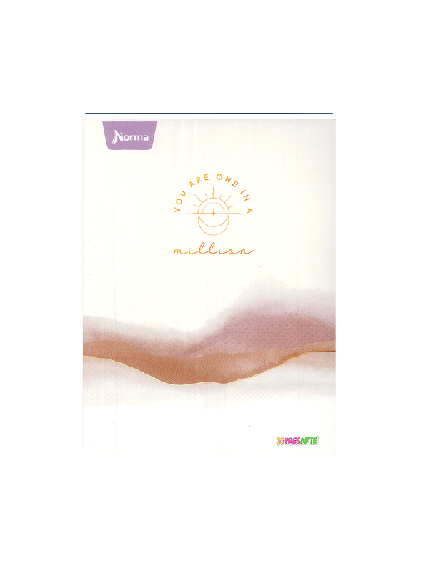 Cuaderno Cosido Pasta Dura X-Presarte 90 Hojas Cuadros Femenino 2