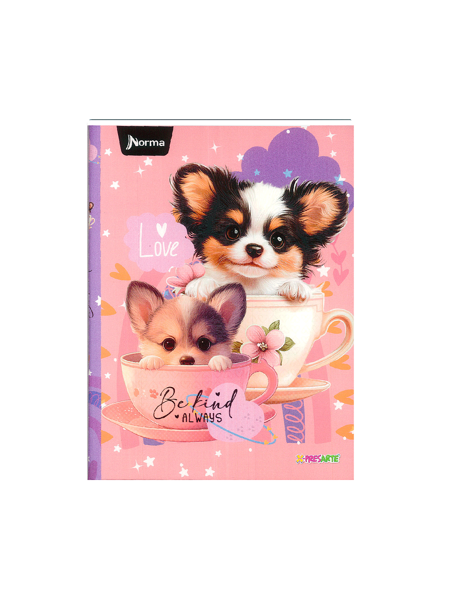 Cuaderno Cosido Pasta Dura X-Presarte 90 Hojas Cuadros Femenino 6