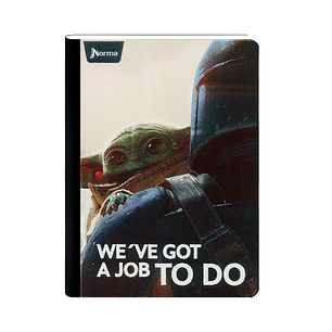 Cuaderno Cosido The Mandalorian 50 Hojas Cuadros 