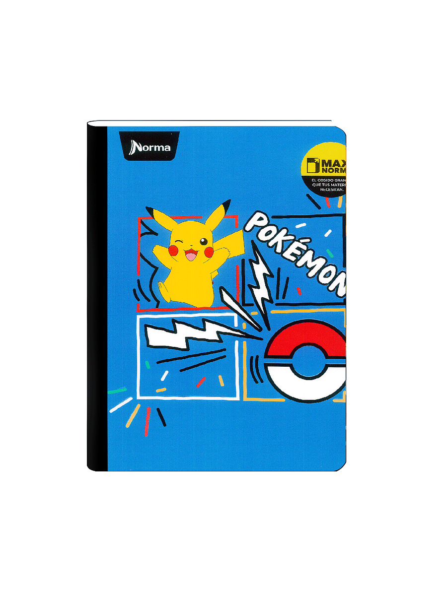 Cuaderno Cosido Norma Pokémon 100 Hojas Cuadros 3