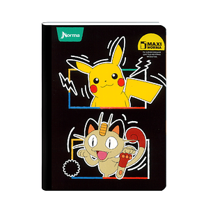 Cuaderno Cosido Norma Pokémon 100 Hojas Cuadros
