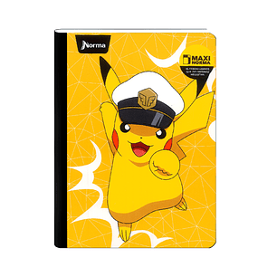 Cuaderno Cosido Norma Pokémon 100 Hojas Cuadros