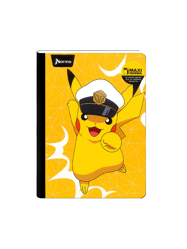 Cuaderno Cosido Norma Pokémon 100 Hojas Cuadros 1