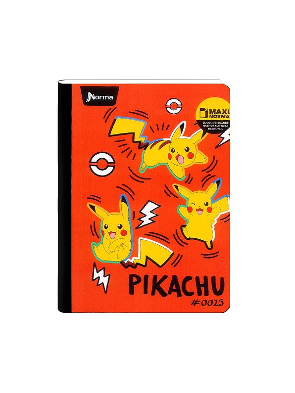 Cuaderno Cosido Norma Pokémon 100 Hojas Cuadros 7
