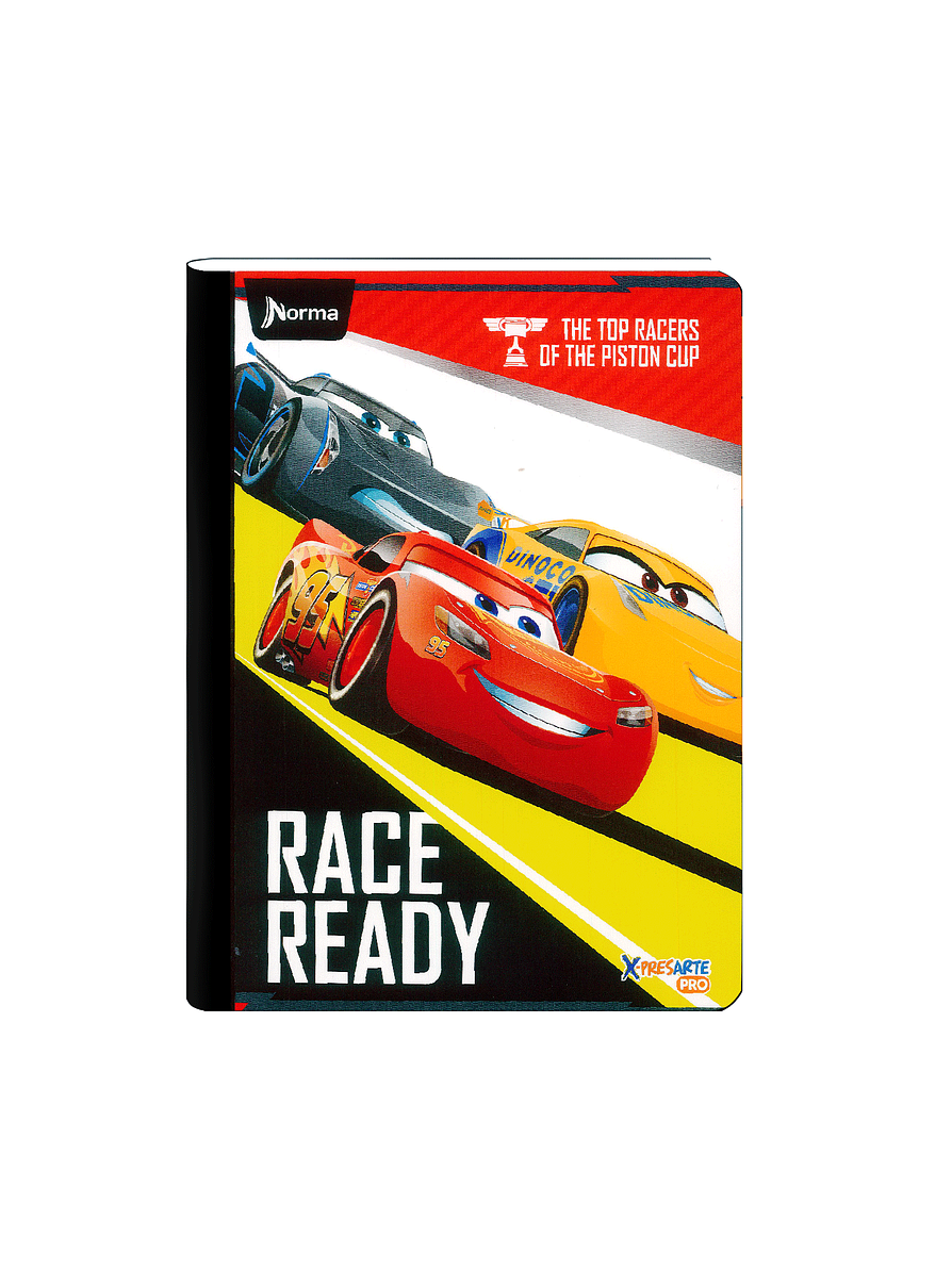 Cuaderno Cosido Norma Cars 100 Hojas Cuadros 3