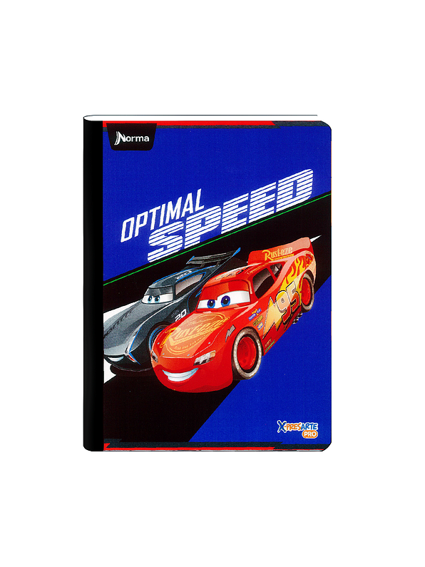 Cuaderno Cosido Norma Cars 100 Hojas Cuadros 5