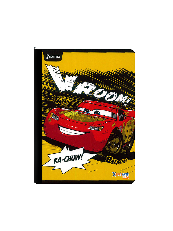 Cuaderno Cosido Norma Cars 100 Hojas Cuadros 6