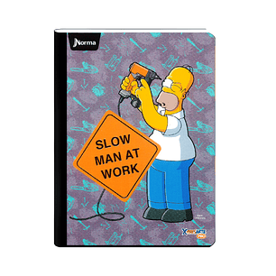 Cuaderno Cosido Norma X-Presarte Simpsons 100 Hojas Cuadros