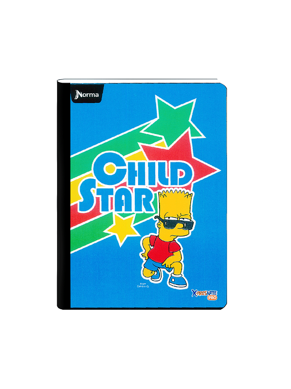 Cuaderno Cosido Norma X-Presarte Simpsons 100 Hojas Cuadros 9