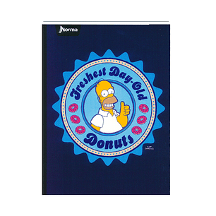 Cuaderno Cosido Pasta Dura The Simpsons 90 Hojas 