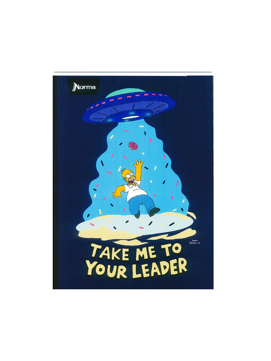 Cuaderno Cosido Pasta Dura The Simpsons 90 Hojas  3