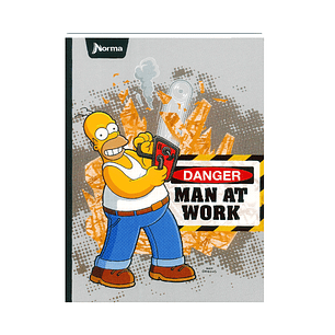 Cuaderno Cosido Pasta Dura The Simpsons 90 Hojas 