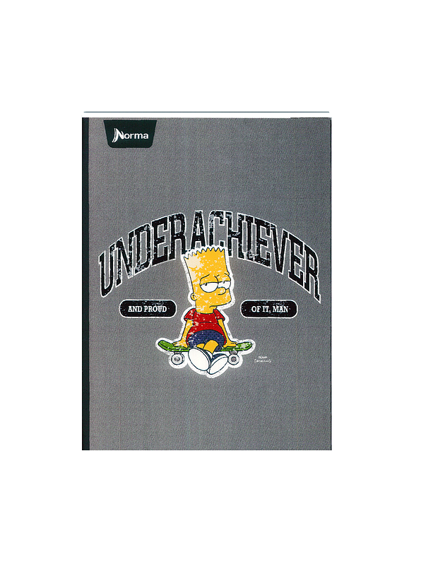 Cuaderno Cosido Pasta Dura The Simpsons 90 Hojas  4