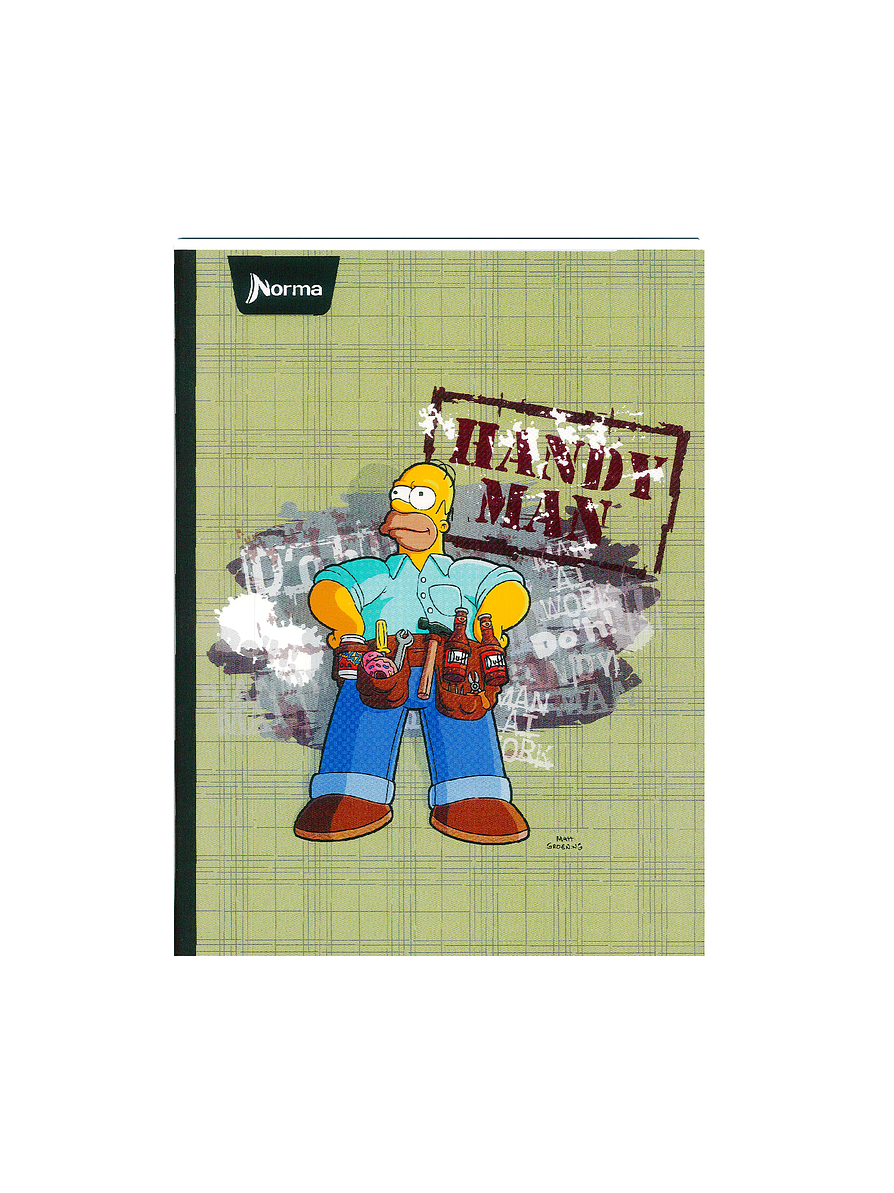 Cuaderno Cosido Pasta Dura The Simpsons 90 Hojas  6