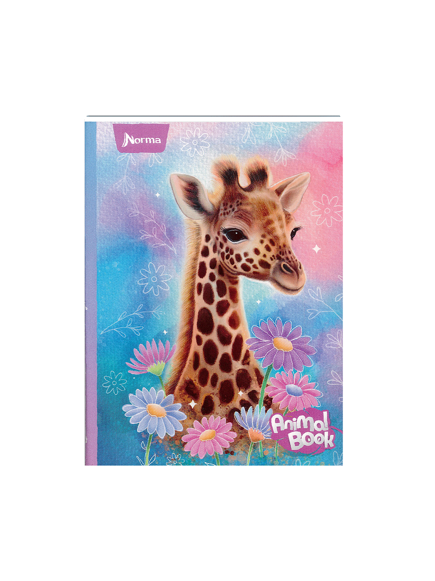 Cuaderno Cosido Pasta Dura Animal Book 90 Hojas Cuadros 1