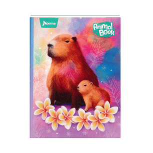 Cuaderno Cosido Pasta Dura Animal Book 90 Hojas Cuadros