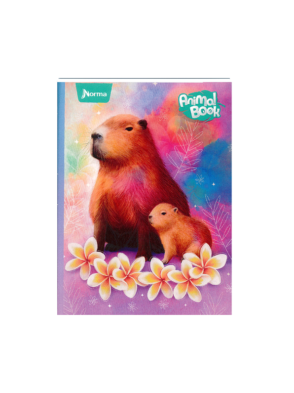 Cuaderno Cosido Pasta Dura Animal Book 90 Hojas Cuadros 2