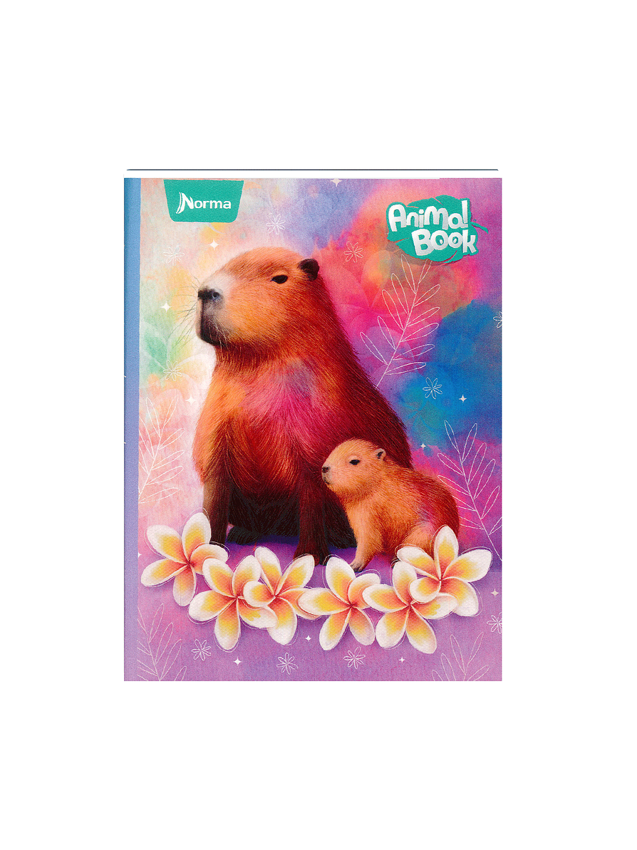 Cuaderno Cosido Pasta Dura Animal Book 90 Hojas Cuadros 2