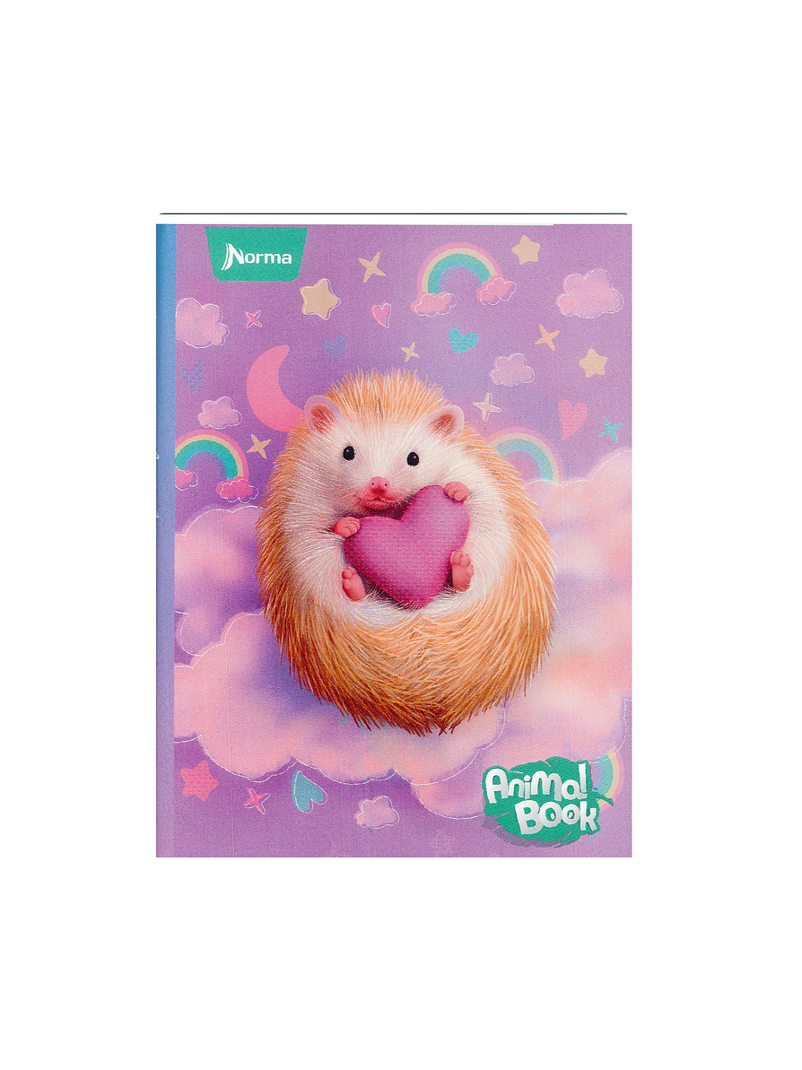 Cuaderno Cosido Pasta Dura Animal Book 90 Hojas Cuadros 3