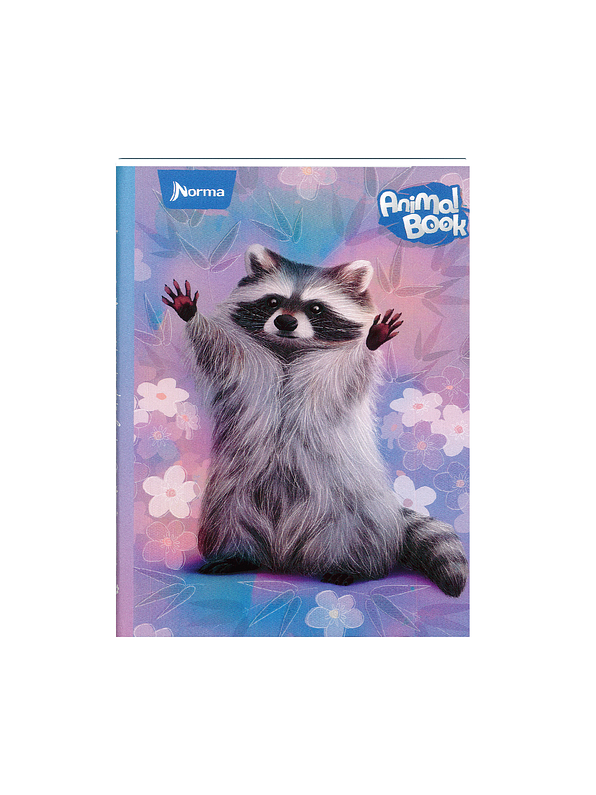 Cuaderno Cosido Pasta Dura Animal Book 90 Hojas Cuadros 4