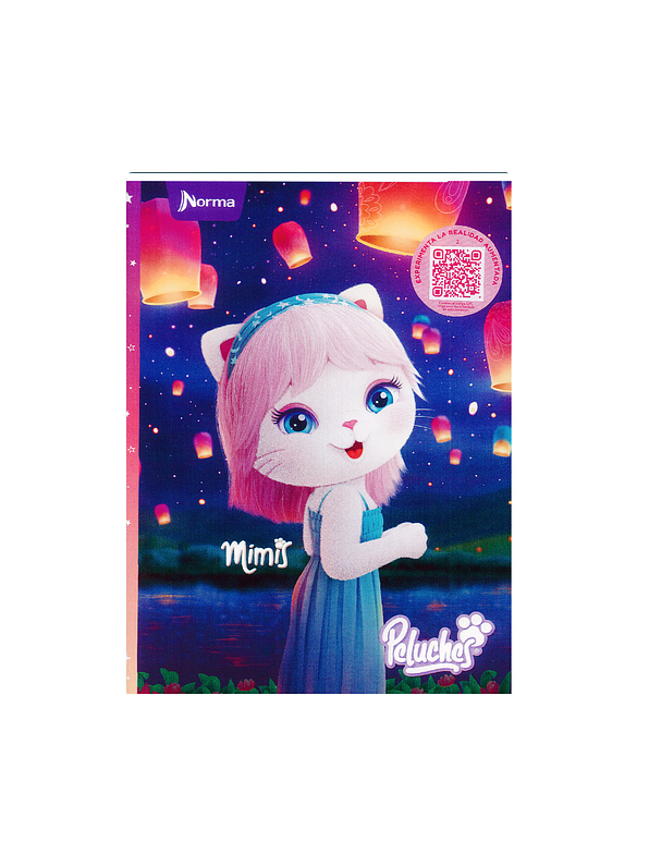 Cuaderno Cosido Pasta Dura Peluches 90 Hojas Cuadros 2