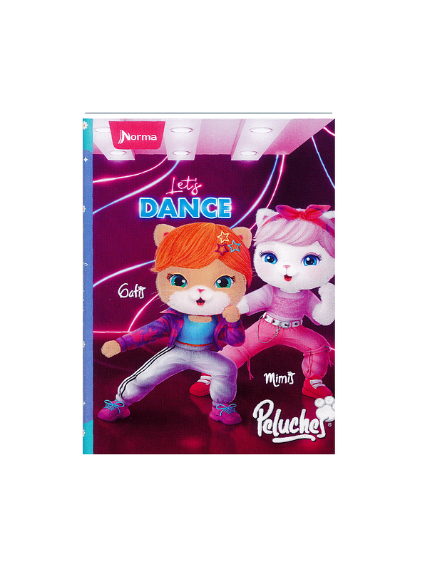 Cuaderno Cosido Pasta Dura Peluches 90 Hojas Cuadros 8