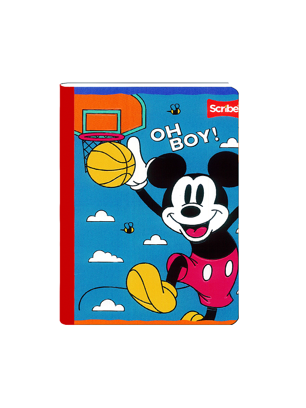 Cuaderno Cosido Mickey  100 Hojas Cuadros  3