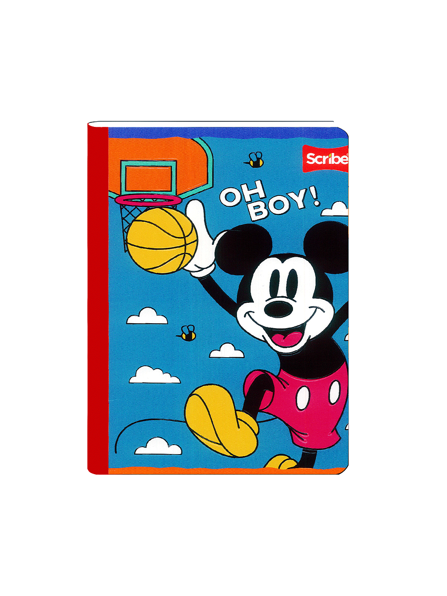 Cuaderno Cosido Mickey  100 Hojas Cuadros  3