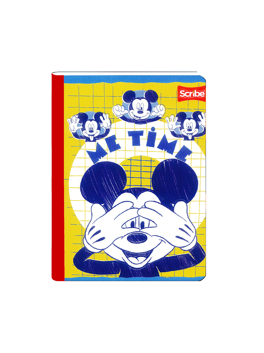 Cuaderno Cosido Mickey  100 Hojas Cuadros  5