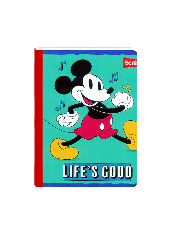 Cuaderno Cosido Mickey  100 Hojas Cuadros  6