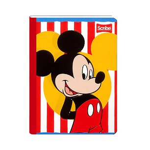 Cuaderno Cosido Mickey  100 Hojas Cuadros 