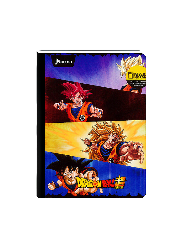 Cuaderno Cosido Norma Dragon Ball 100 Hojas Cuadros 1