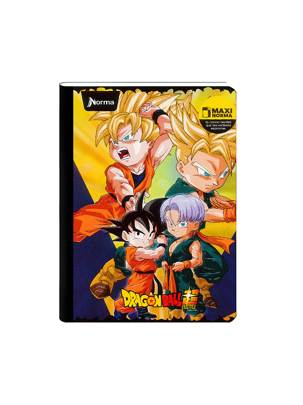 Cuaderno Cosido Norma Dragon Ball 100 Hojas Cuadros 6