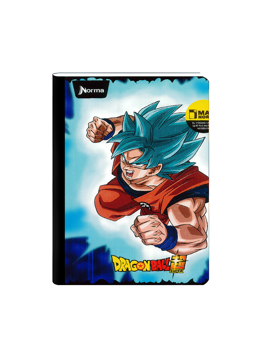 Cuaderno Cosido Norma Dragon Ball 100 Hojas Cuadros 8