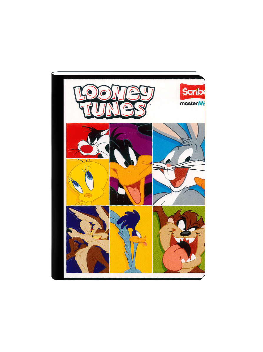 Cuaderno Cosido Master Mas Lonney Tunes 100 Hojas Cuadros 3