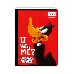 Cuaderno Cosido Master Mas Lonney Tunes 100 Hojas Cuadros