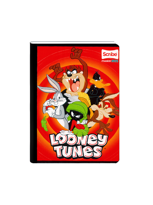 Cuaderno Cosido Master Mas Lonney Tunes 100 Hojas Cuadros 8