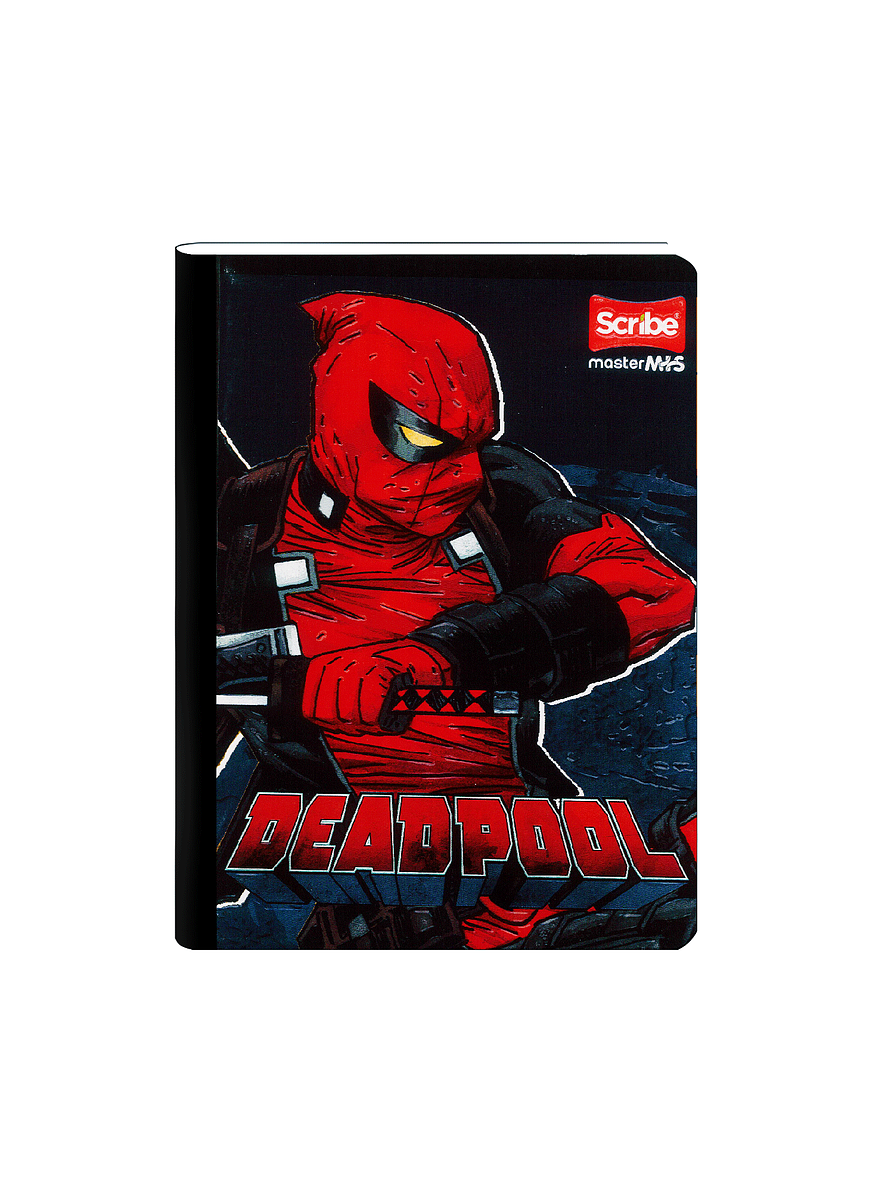 Cuaderno Cosido Scribe Deadpool 100 Hojas Doble Linea 4