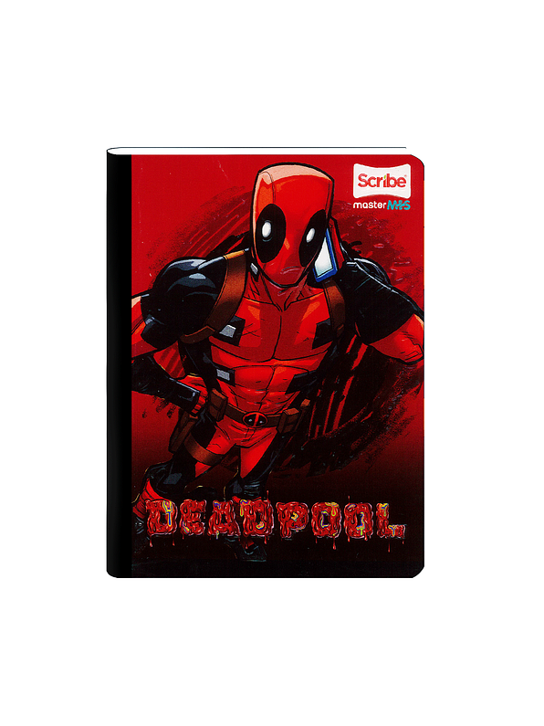 Cuaderno Cosido Scribe Deadpool 100 Hojas Doble Linea 7