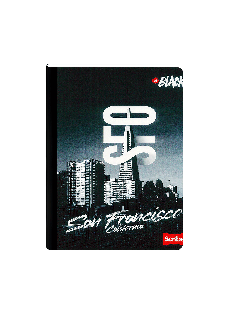 Cuaderno Cosido Inblack 50 Hojas Cuadros 6