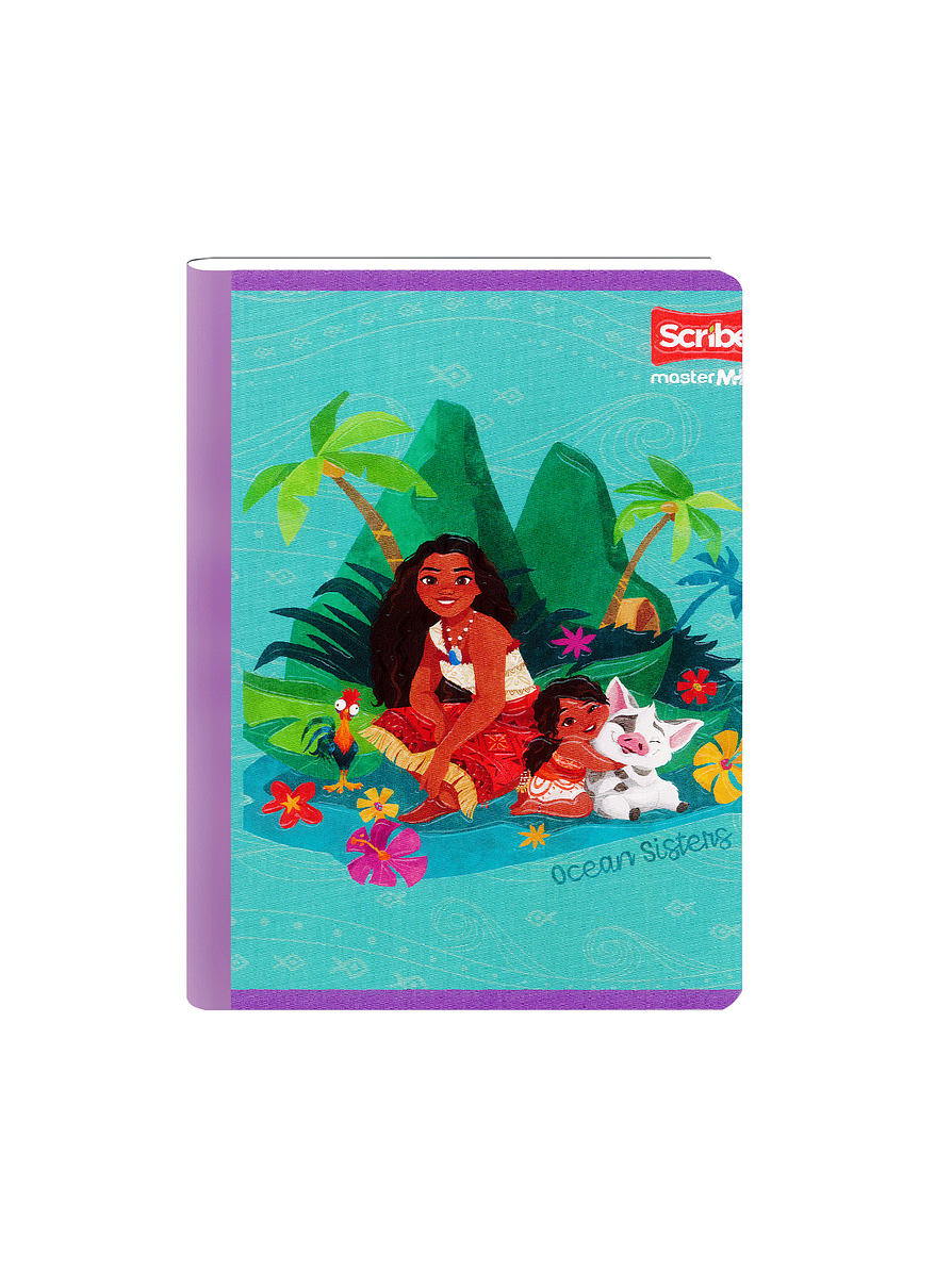 Cuaderno Cosido Moana 100 Hojas Cuadros 5