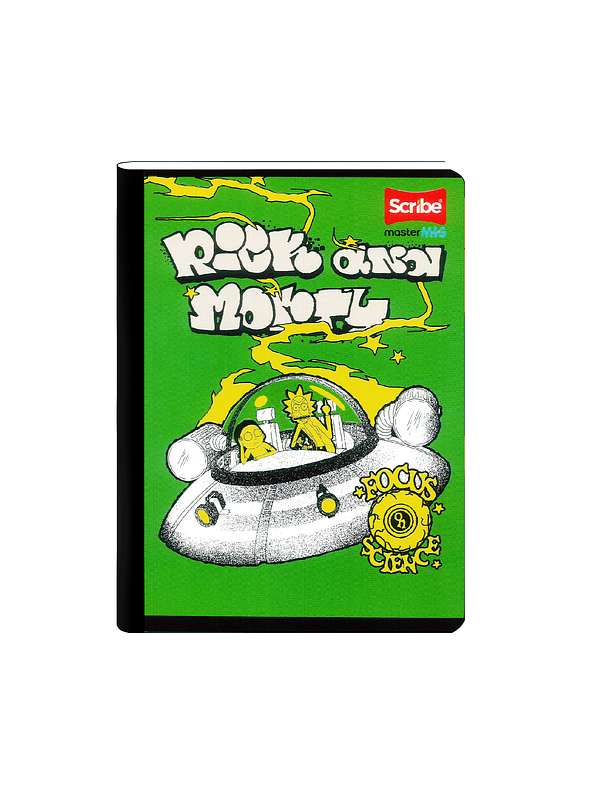 Cuaderno Cosido Rick And Morty 100 Hojas Cuadros 1