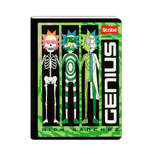 Cuaderno Cosido Rick And Morty 100 Hojas Cuadros