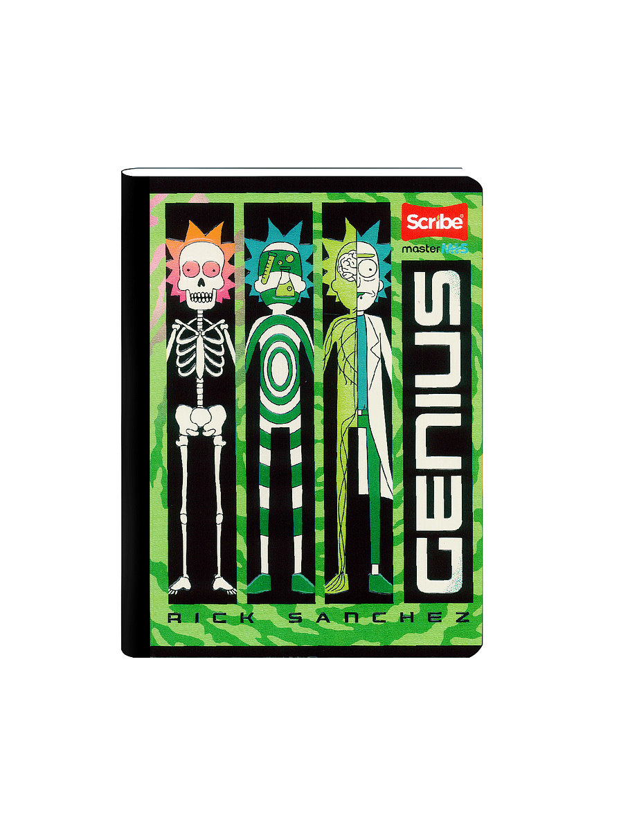 Cuaderno Cosido Rick And Morty 100 Hojas Cuadros 2