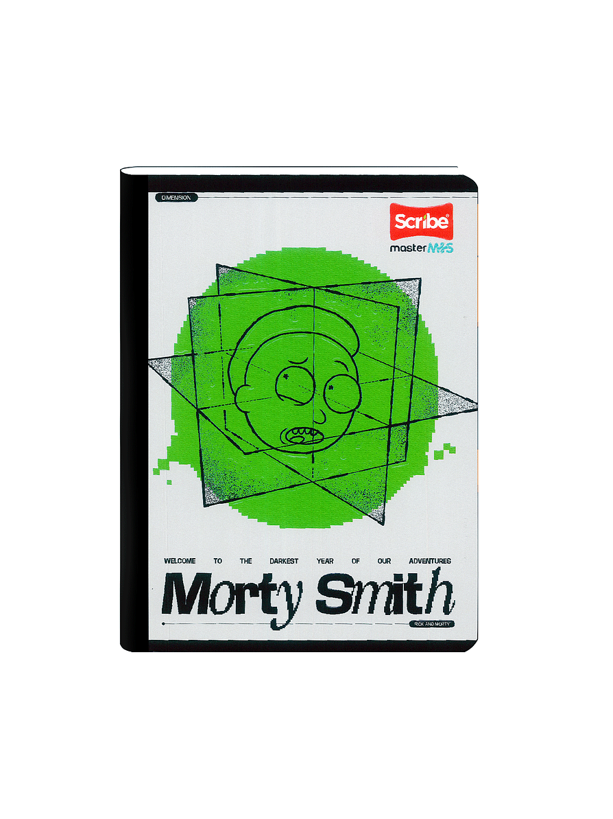 Cuaderno Cosido Rick And Morty 100 Hojas Cuadros 3