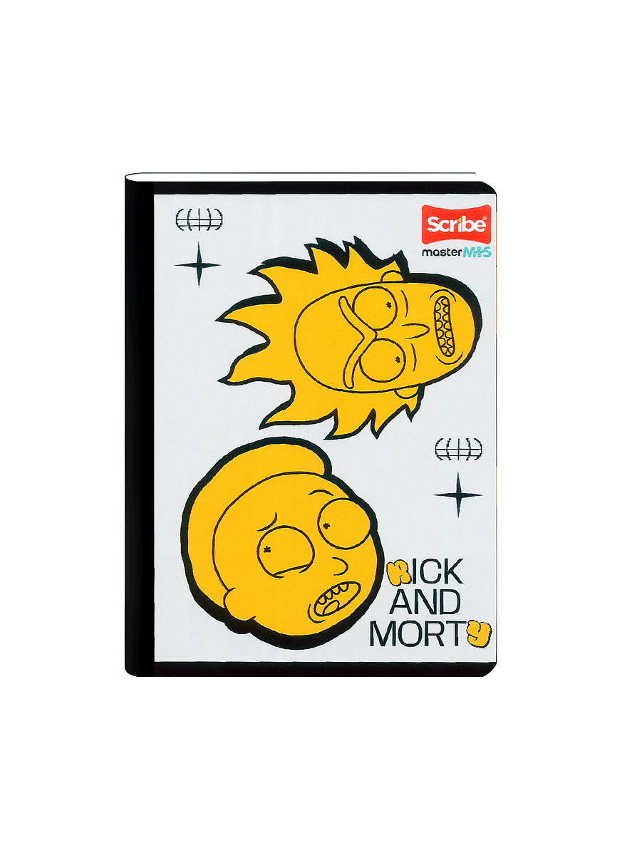 Cuaderno Cosido Rick And Morty 100 Hojas Cuadros 4