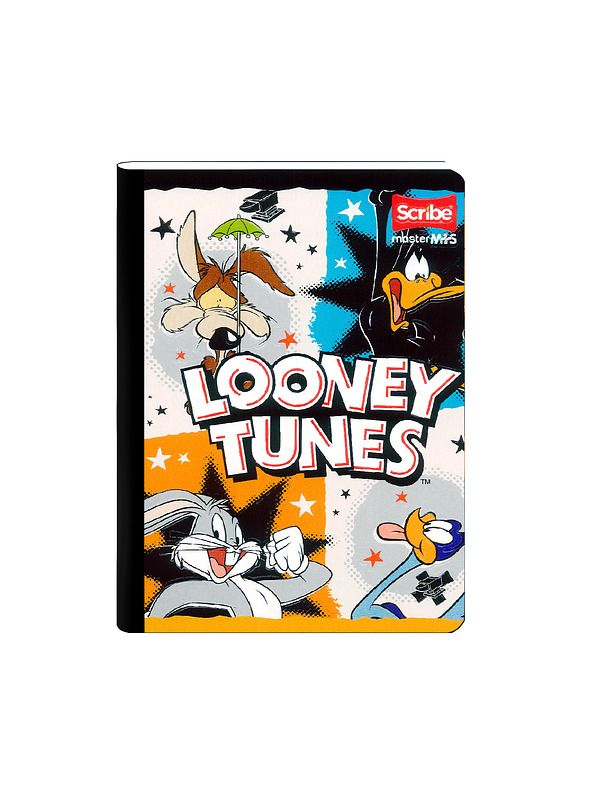 Cuaderno Cosido Looney Tunes Cuadros 50 Hojas  2